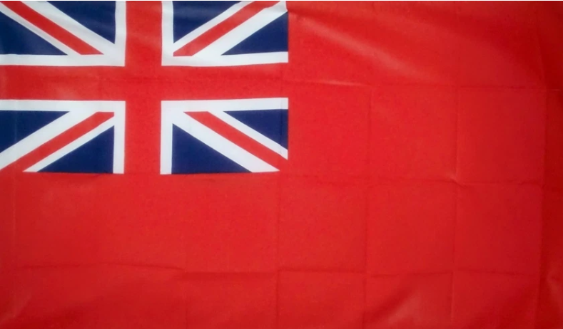 MEGA RED ENSIGN NAVAL FLAG 18"X12"NAVY BRITISH