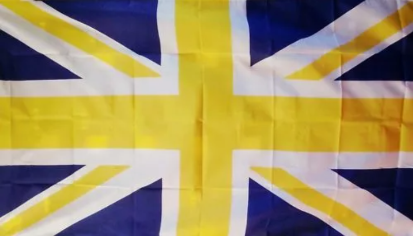 UNION JACK YELLOW AND BLUE