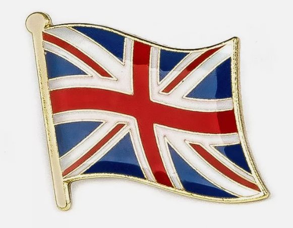 Mega Union Jack pin badge