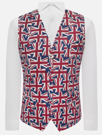 MEGA Union Jack Flag Waistcoat