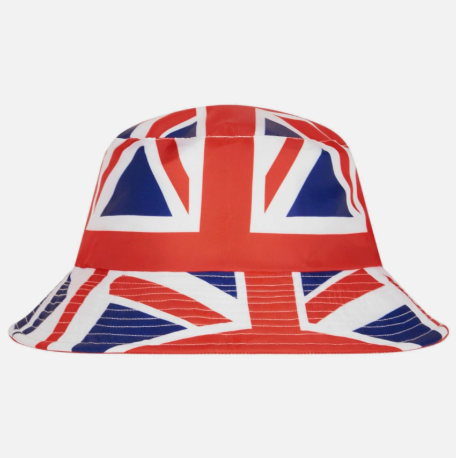 England flag bucket hat Union Jack Great Britain unisex 2 in 1 reversible White
