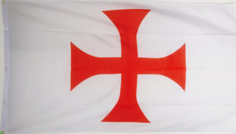 KNIGHTS TEMPLAR RED CROSS FLAG 5X3 Christian Crusades ENGLAND flags