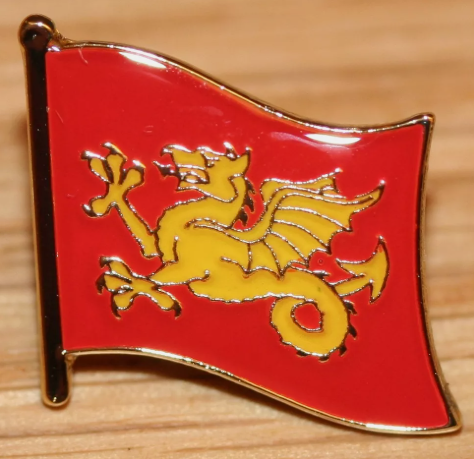 MEGA Anglo Saxon England County Flag Enamel Pin Badge