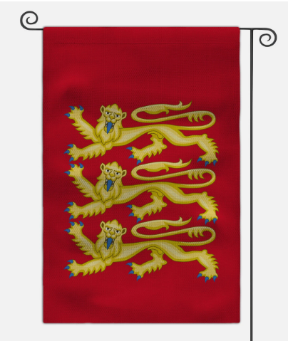 Medieval Coat of Arms Garden Flag 45X30CM Double Sided Yard Outdoor Flag