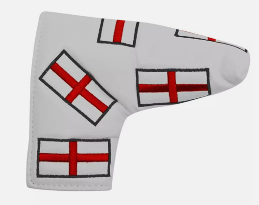 ENGLAND ST GEORGE GOLF PUTTER HEADCOVER - FITS SCOTTY CAMERON, PING & ODYSSEY
