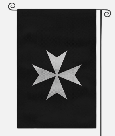 Medieval Coat of Arms Garden Flag 45X30CM Double Sided Yard Outdoor Flag