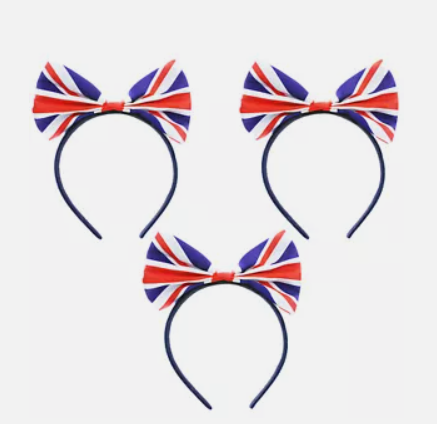 UNION JACK FLAG BOW HEADBAND