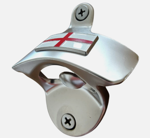 England Flag Wall Mounted Bottle Opener – St George Cross Bar Pub Man Cave