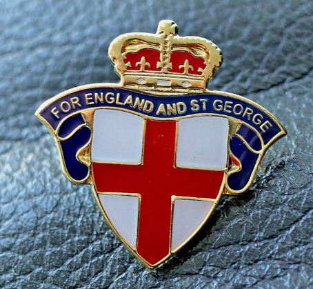 For England and St. George national pin badge Rule Britannia - UK