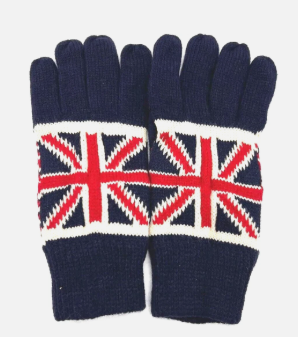 Union Jack Knitted Gloves Thick Glove UK