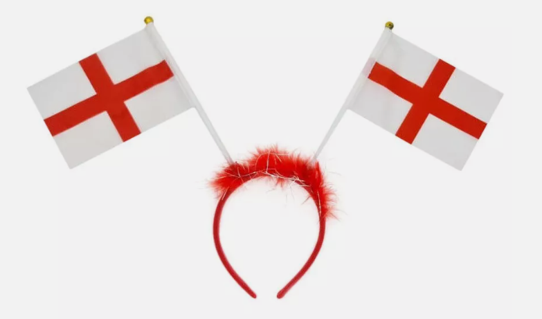England Headband Bopper with Flags St. George