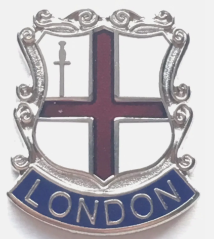 London Crest England Enamel Lapel Pin Badge