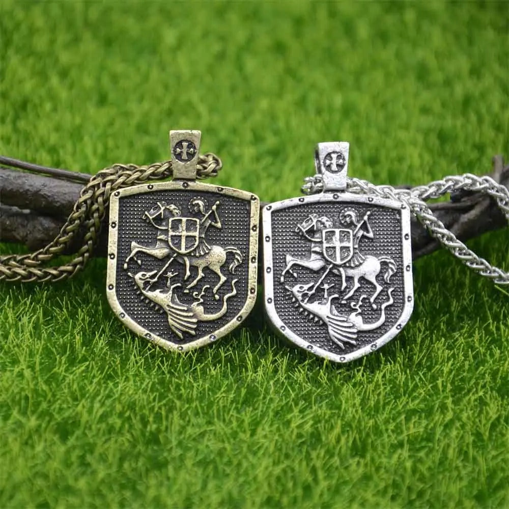 MEGA  St. George Protect us necklace