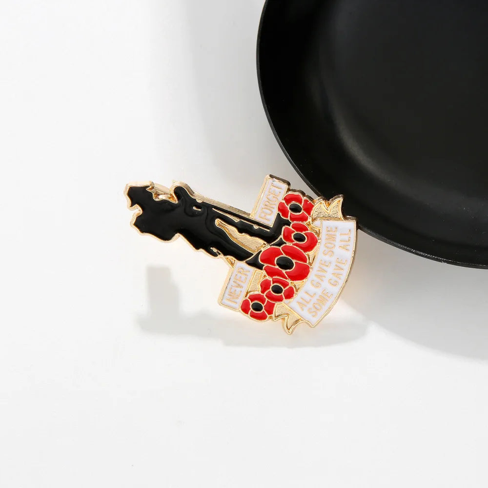 MEGA Remembrance poppy badge
