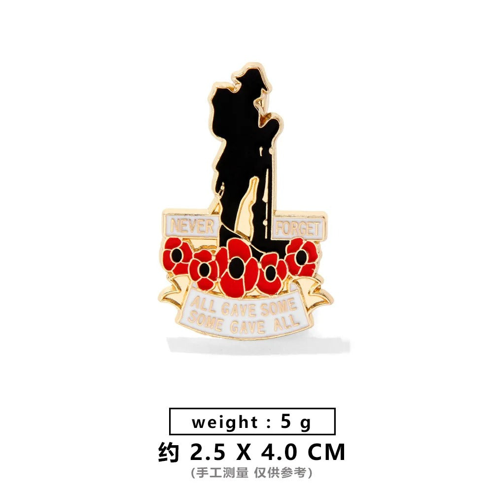 MEGA Remembrance poppy badge