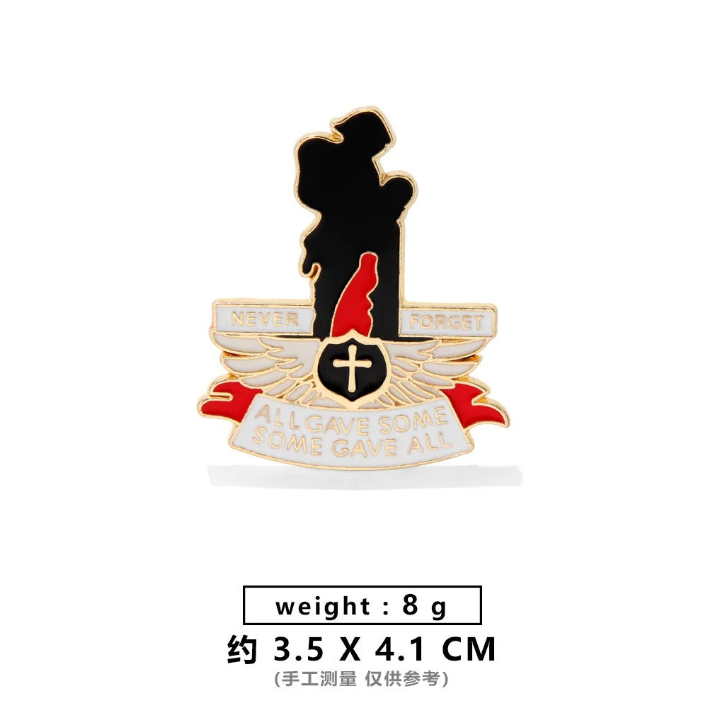 MEGA Remembrance poppy badge