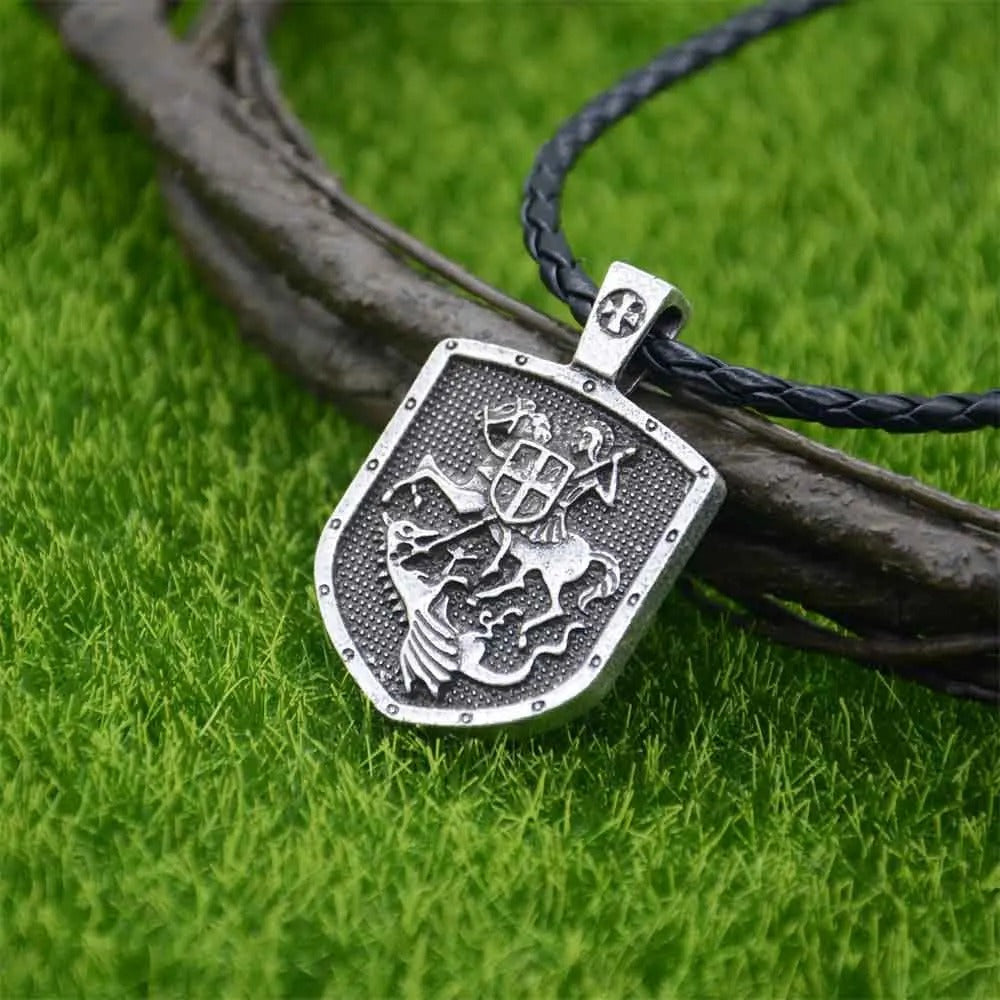 MEGA  St. George Protect us necklace