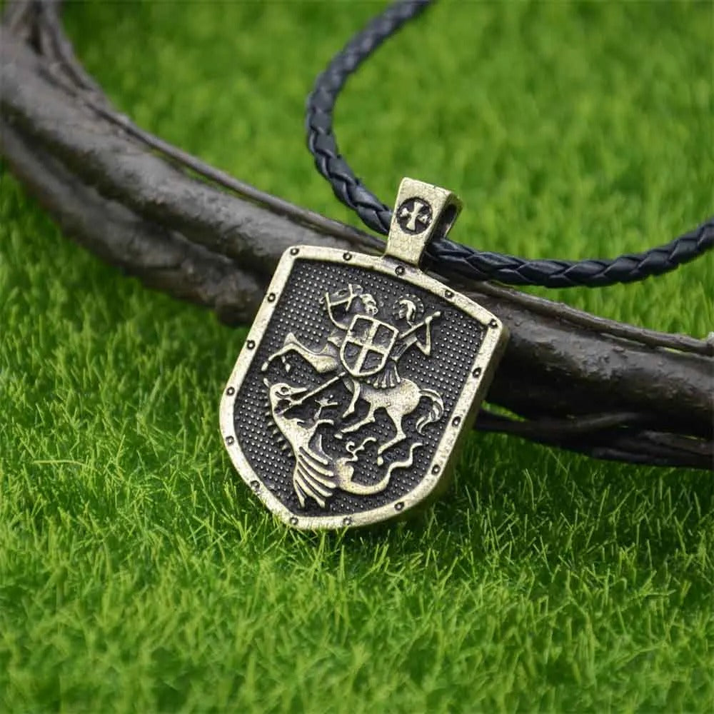 MEGA  St. George Protect us necklace