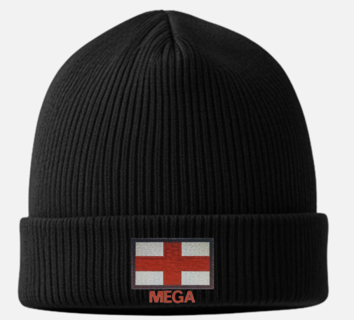 England MEGA Beanie Hat Adults | Premium Embroidery | Make England Great Again
