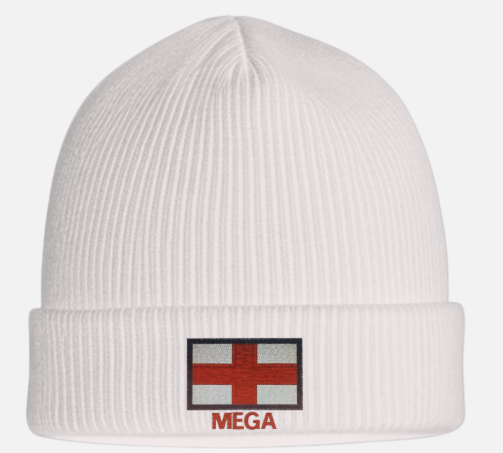 England MEGA Beanie Hat Adults | Premium Embroidery | Make England Great Again