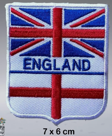 England Flag- Union Jack- English St.George Cross Embroidered Iron /Sew on Patch