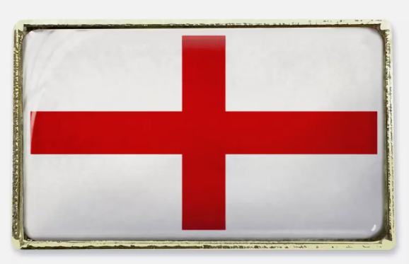 England St George Flag Pin Badge (Gold)