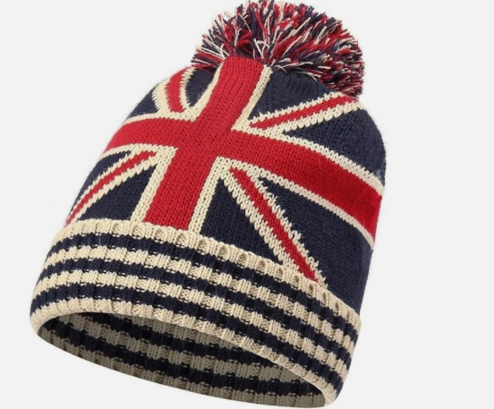 England Bobble Beanie for Mens,Women's