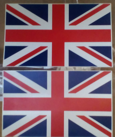 2 x England Union Jack Great Britain Car Van Caravan Bike Window Vinyl Stickers 11cm 7cm