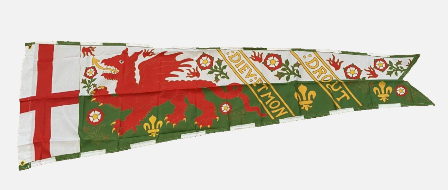 6.5ft x 2.29ft (200 cm x 70cm) Royal Standard Henry VIII 8th Of England Flag
