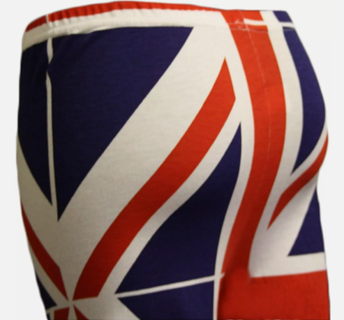 Women's Union Jack England British UK Flag Print Stretch Pants Ladies Leggings